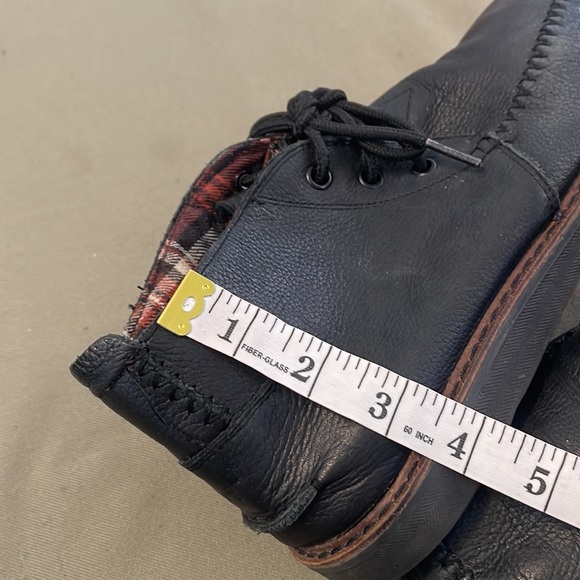 TOMS Authentic black color Leather size 8.5” Mens Shoes - Picture 16 of 16
